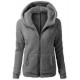 Autumn Winter Warm Jacket Women Hooded S-5XL Casual Female Hoodies Sweatershirt Zipper Coat Solid Soft Fleece 220124