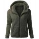 Autumn Winter Warm Jacket Women Hooded S-5XL Casual Female Hoodies Sweatershirt Zipper Coat Solid Soft Fleece 220124