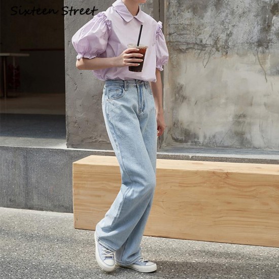 Vintage Clothing Women Baggy Pants Y2k Aesthetic Fashion Female Wide Leg Trousers Streetwear Loose Denim Jeans Femme 2021 Women's