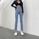 Women's Jeans Denim Pants Women 2022 High Waist Split Pencil Tight Stretch Skinny Trousers Flared Casual Bell Bottom Streetwear