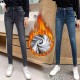 Winter Thick Plus Velvet Women High Waist Skinny Jeans Simple Fleece Warm Slim fit Stretch Ladies Casual Denim Pencil Pants 220122