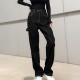 Jeans Ladies Fashion Pants Winter Women Sexy High Waist Black Retro Casual All-Match Belt Straight Tube Slim C50 Women's