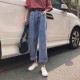 Boyfriend Jean Summer Denim Solid High Waist Loose Casual Straight Korean Streetwear Lady Trouser Vintage Harem Long Pant 220124