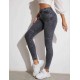 Women's elastic tight pants, high waist tight pants, comfortable jeans, fitness pencil pants, elastic molded pants.