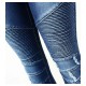 2077 Youaxon Women`s Motorcycle Biker Zip Mid High Waist Stretch Denim Skinny Pants Motor Jeans For Women 220124