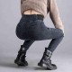 Vintage High waist skinny denim pencil pants Women's large size casual Stretch jeans female Elastic wais street wear trousers 220121