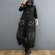 Women's Jeans 2022 Black Jumpsuit Women Casual Oversized Baggy Ladies Pants Big Pockets Print Floral Denim Overalls Straps Jean Rompers