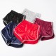 Women's Shorts Women Casual Satin Patchwork Body Fitness Workout Summer Female Elastic Skinny Slim Beach Short