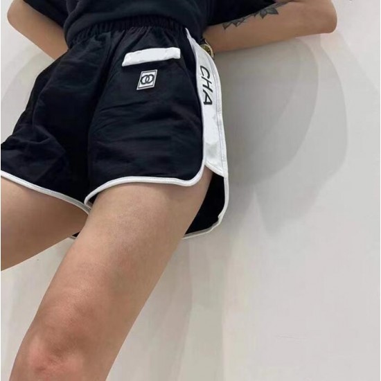 2021 summer fashion sports women's shorts hot pants high-end luxury cotton CC high quality casual