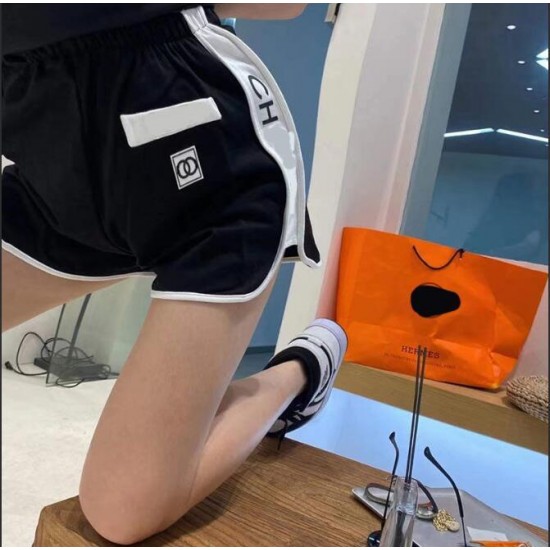 2021 summer fashion sports women's shorts hot pants high-end luxury cotton CC high quality casual