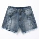 Fashion fringed ripped shorts casual women jeans High-waisted jean Exquisite workmanship comfortable womens clothing