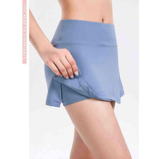 womens yoga short High waist elastic quick dry anti light skirt pants leisure fitness dance summer dress