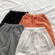 Sweat Shorts For Women Sport Casual Elastic Drawstring High Waist Sweatshorts Baggy Soft Cotton Blend Bottoms Summer Clothes Hot Y0625