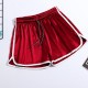 Women's Shorts Summer Leisure Women Contrast Binding Side Split Elastic Waist Loose Casual Yo-Ga Short