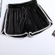 Women's Shorts Summer Leisure Women Contrast Binding Side Split Elastic Waist Loose Casual Yo-Ga Short