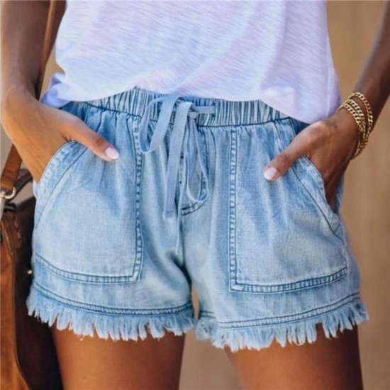 Women's Shorts Fashion Women Denim Jeans All-match Sexy Summer High Waist Short Lady Push Up Skinny Slim 5 Color