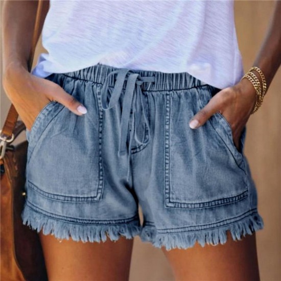 Women's Shorts Fashion Women Denim Jeans All-match Sexy Summer High Waist Short Lady Push Up Skinny Slim 5 Color