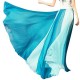 Skirts Summer Womens Full Circle Flowing Color Matching Chiffon Bohemian Skirt Jupe Longue Femme #G2