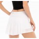 L-02 Yoga Running Pleated Sports Skirt Student Fitness Tennis Skirt Dress Quick-drying Double-layer Anti-exposure Sexy Gym Women Skirts