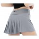 L-02 Yoga Running Pleated Sports Skirt Student Fitness Tennis Skirt Dress Quick-drying Double-layer Anti-exposure Sexy Gym Women Skirts