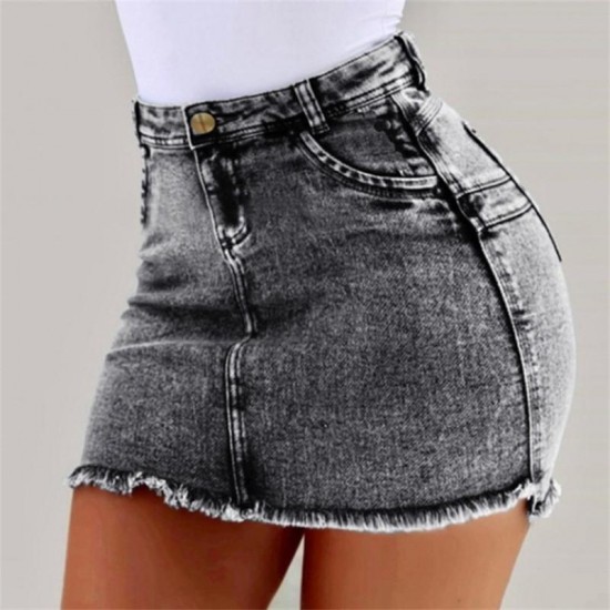 Womens Summer Dresses Sexy Denim Skirts Designer Clothing Beach Hip Short Skirts Night Club Above Knee Spring Clothing