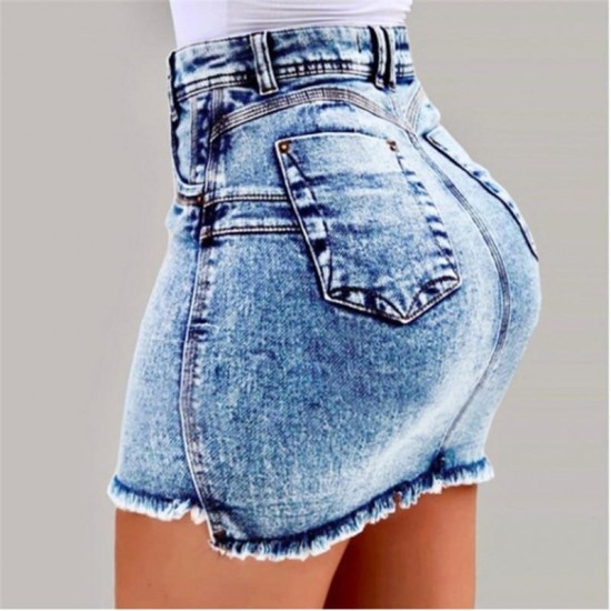 Womens Summer Dresses Sexy Denim Skirts Designer Clothing Beach Hip Short Skirts Night Club Above Knee Spring Clothing