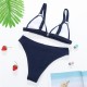 Women's Swimwear Sexy Bikini Set 2022 Pit Strips Women Solid Swimsuit Backless Bikinis Bathing Suit Female Brazilian Beachwear Biquini