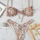 Women's Swimwear Women Swimsuit 2022 Print Floral Sexy Bikini Set Lace Bikinis Bathing Suit Female Brazilian Beachwear Biquini Two Piece