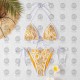 Women Bikinis Set Sexy Clear Strap Swimsuit Stars Shape Swimwear Ladies Bathing Suit Fashion Beach Clothes Summer Womens Biquini 22ss