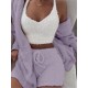 Women's Tracksuits Autumn Winter 3 Piece Fluffy Outfits Plush Sexy Backless Fleece Pyjamas Women Casual Sports Sweatshirt Home Wear Sets Tra