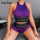 Women's Tracksuits Hawthaw Women Letter Print Tank Tops Shorts Underwear Two Piece Sets Outfits 2022 Summer Clthes Wholesale Items