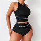 Women's Tracksuits Hawthaw Women Letter Print Tank Tops Shorts Underwear Two Piece Sets Outfits 2022 Summer Clthes Wholesale Items