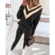 Designer women Grey patchwork tracksuits zipper print long sleeve hoodies tops+pants two piece set outfits casual jogging suits plus size clothes costume mujer