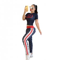 Womens Tracksuits Clothing Fashion Brands Printed Leisure Two-piece Sets Letter Set Clothes 2 Piece Women Tracksuit