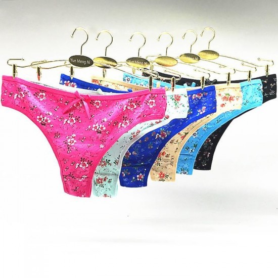 Women's Panties 10pcs A Lot Ladies Brand Pink Cotton Sexy Lingerie Tanga Mujer Thong G String Femme Woman Underwear Female Panty Strings