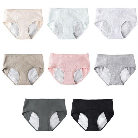 Women's Panties Soft Cotton Physiological Pants Leak Proof Menstrual Mid Waist Period Briefs Lingerie Women Ladies Underwear