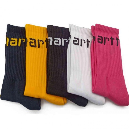 Kahart Kahartt Thickened Towel Bottom Solid Color Tide Brand Embroidered High Barrel Sportswear Socks