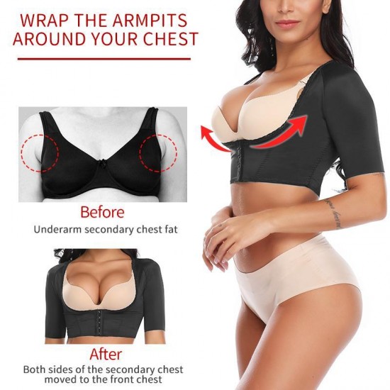 Women's Shapers Upper Arm Shaper Humpback Posture Corrector Arms Shapewear Back Support Women Compression Slimming Sleeves Slimmer Corset To