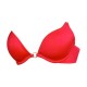 Women's Underwear Bras smooth exquisite gathered comfortable no bound 3 4 cup bottom red