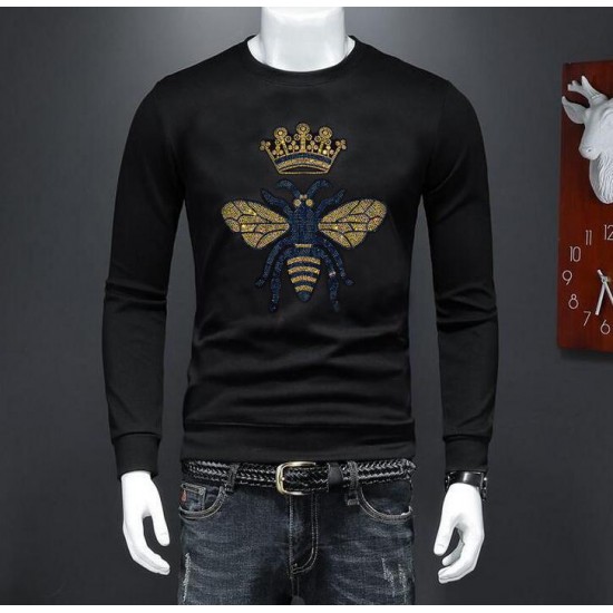 New clothing Men's Pullovers cotton hoodie luxury designer rhinestones sweatshirts M-4XL C29