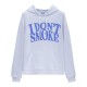 Correct version of Guochao brand 21 new donsmoke no smoking men's and women's loose hooded thin sweater