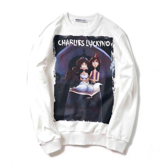 Hot Selling Trendy Brand Autumn and Winter New Cl Princess Sweater Tide Brand Men's Pure Cotton Women's Couple's Youth