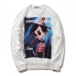 Hot Selling Trendy Brand Cl Scarecrow New Long Sleeve Sweater Tide Brand Men's Cotton Women's Versatile Lovers' Youth Long Shirt