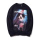 Hot Selling Trendy Brand Cl Scarecrow New Long Sleeve Sweater Tide Brand Men's Cotton Women's Versatile Lovers' Youth Long Shirt