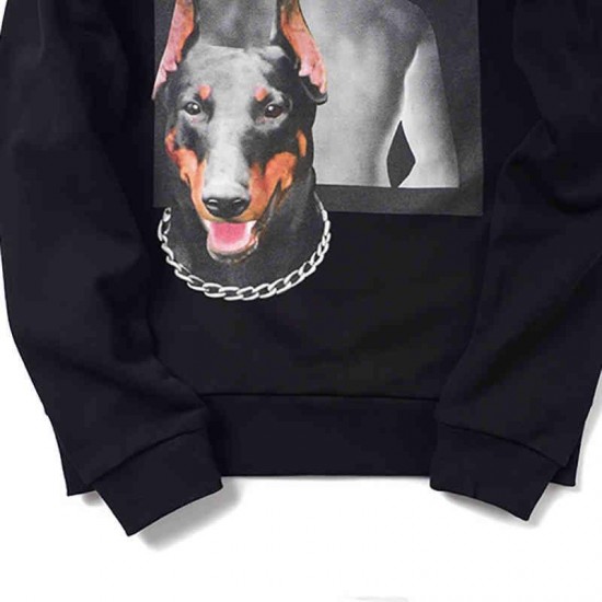 Hot Selling Trendy Brand Chao Brand New Autumn and Winter Clothes Doberman Sweater Couple's Jacket Women's Youth Long Sleeved Clothes Special Price