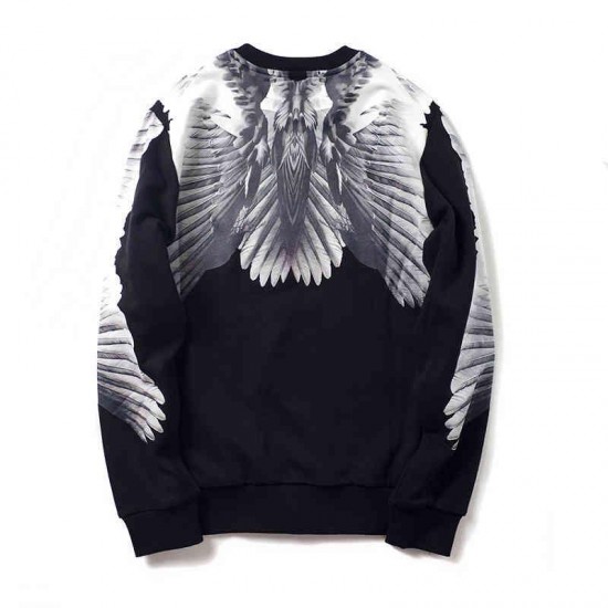 Hot Selling Trendy Brand Tide Brand New Angel Wings Printed Loose Cotton Student Shirts for Boys and Girls and Lovers' Sweaters Special Price