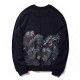 Hot Selling Trendy Brand Autumn and Winter New Fashion Baboon Printing Loose Cotton Plush Student Couple's Sweater Special Price