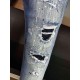 Dsq Biker Italy Men's Slim Stretch Denim Blue Gat Potlead Broek Jeans For men 9716